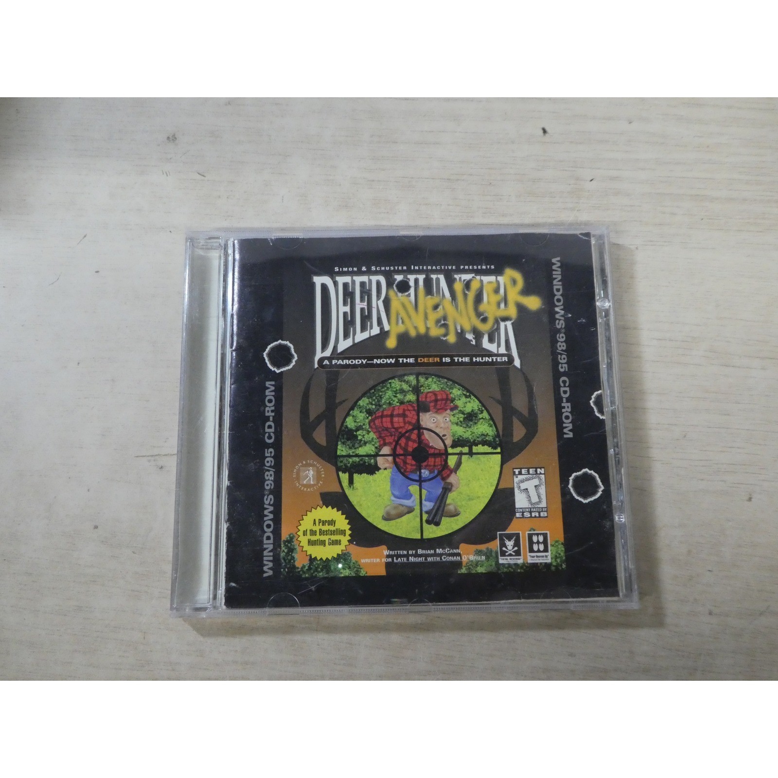 Deer Avenger PC Game 1998 Simon & Schuster Parody Windows 95 98 CD-ROM Bambo