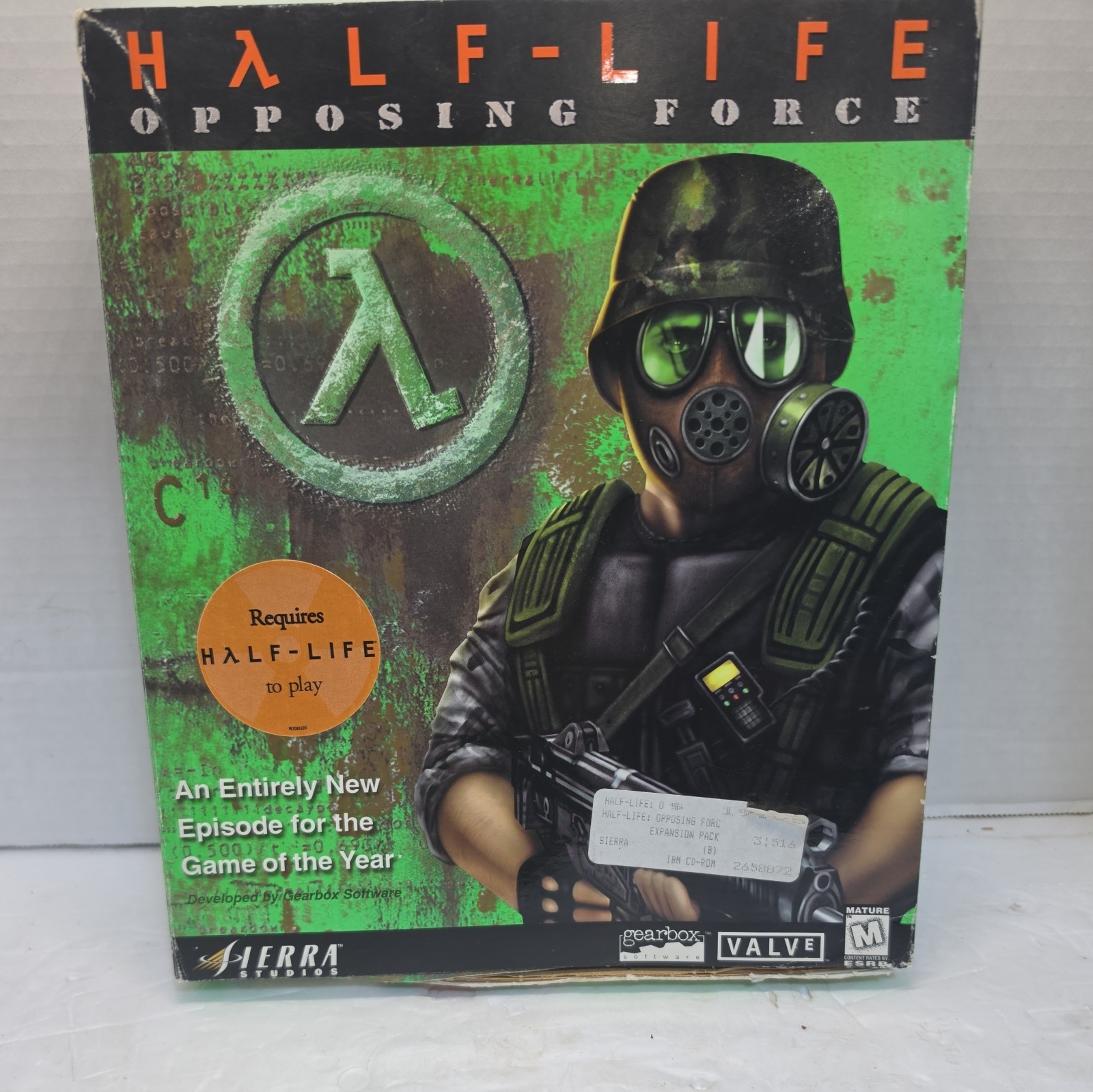 Half-Life: Opposing Force (PC, 1999) Sierra Valve BIG BOX NTSC BRAND NEW SEALED 