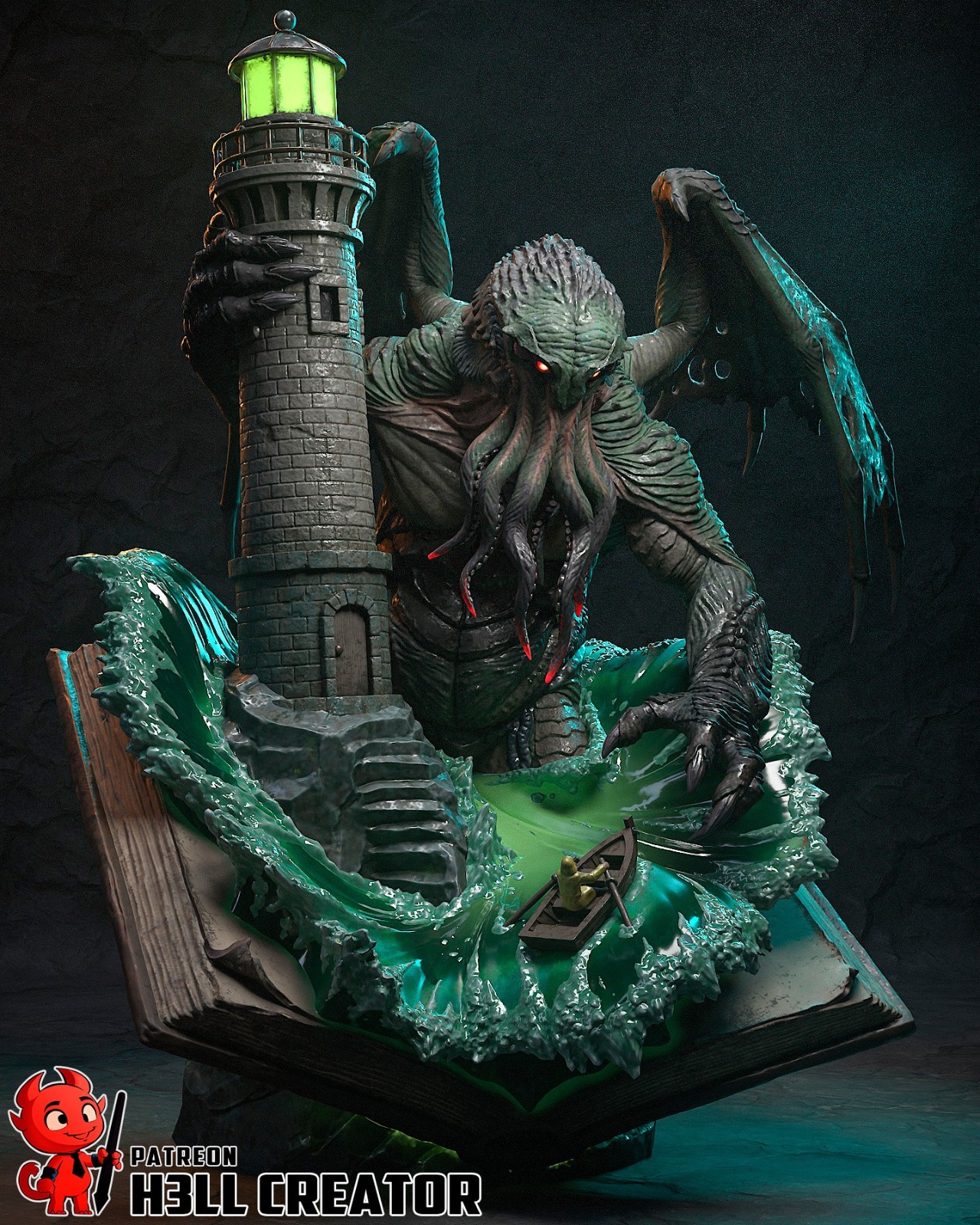 Cthulhu | Awakening From the Deep Edition | UNPAINTED | 1/10 Scale Resin Kit