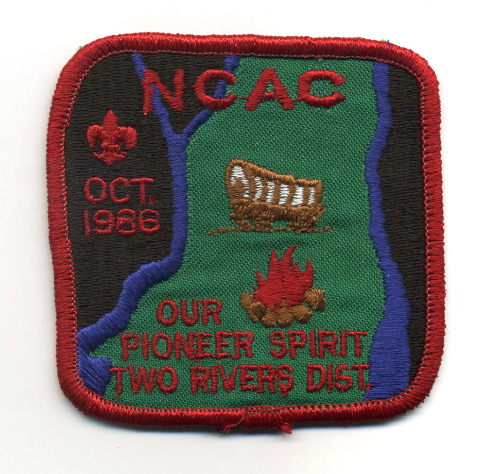 NCAC Two Rivers District October 1986 Boy Scout Patch