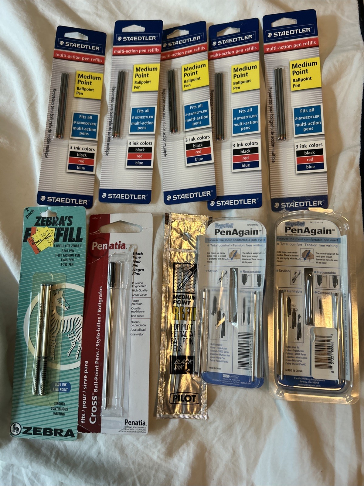 Staedtler Multi-Action Pen Refills Medium Fits 9115 & 9117 Plus Extras