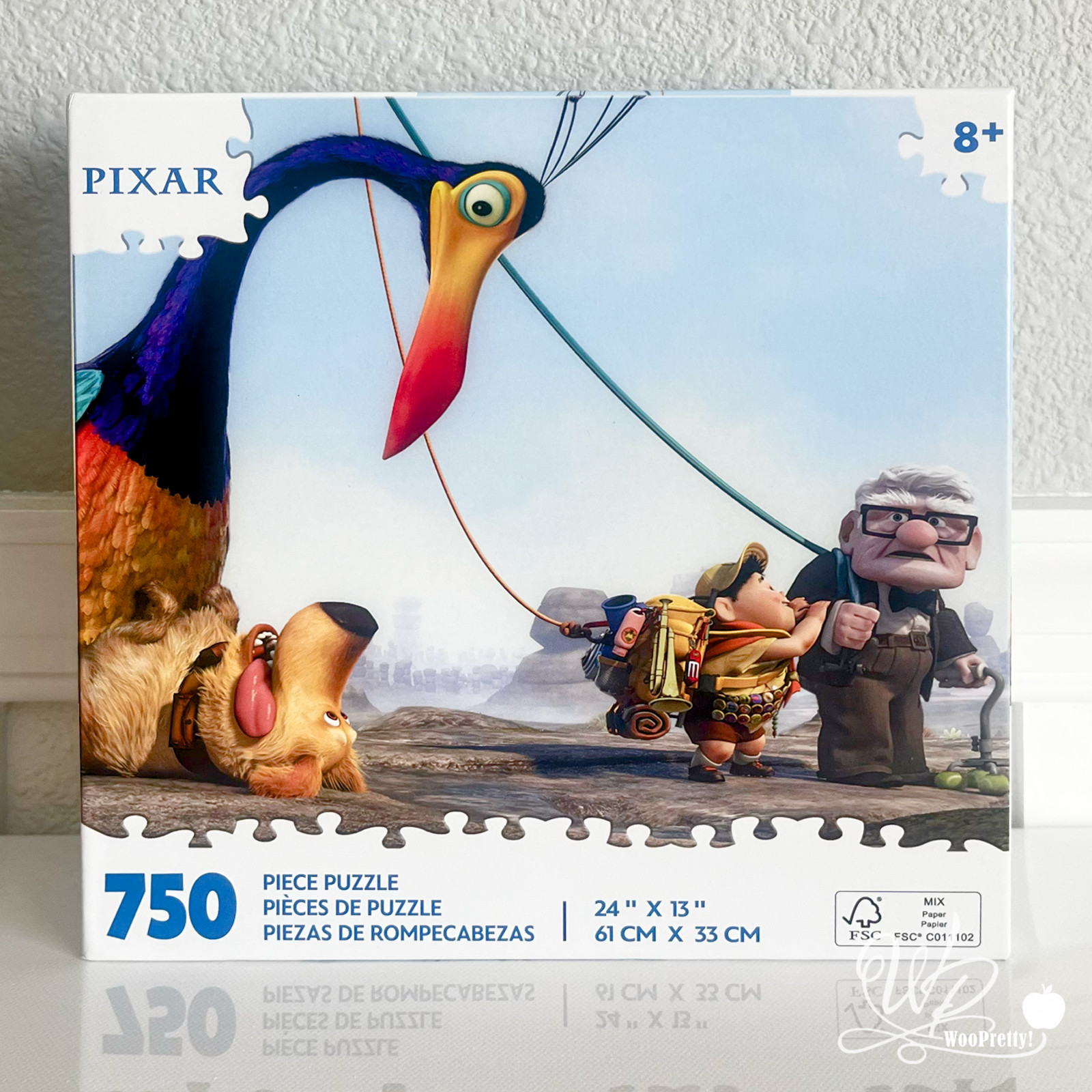 2025 Disney Parks Pixar UP 750 pc Puzzle - Carl Russell Doug & Kevin 24x13 NIB