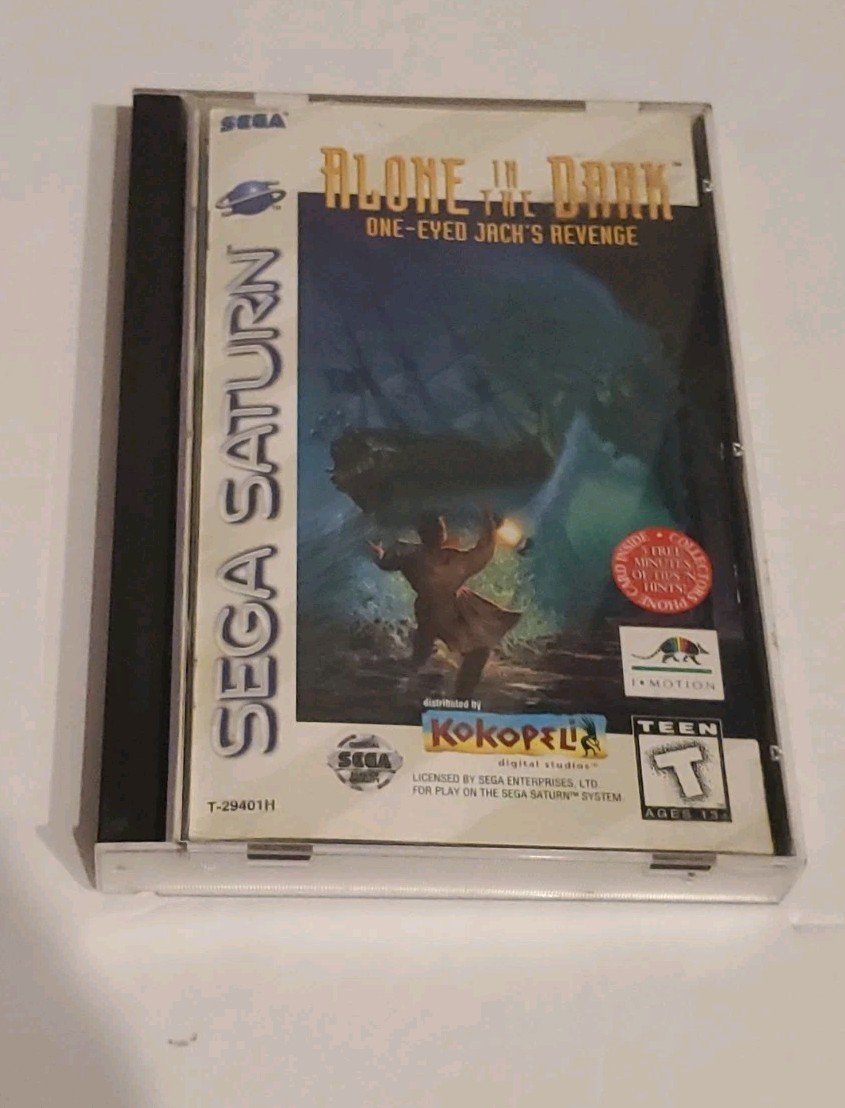 Alone in the Dark: One-Eyed Jack\'s Revenge (Sega Saturn, 1996) CIB Registration