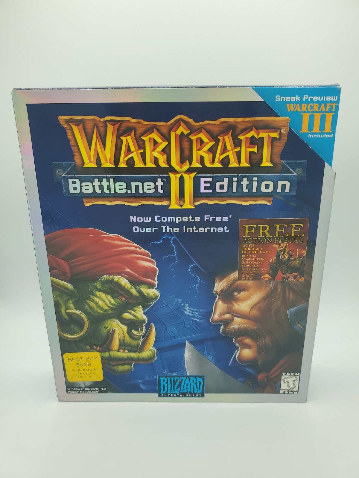 Warcraft II 2 Battle.net Edition PC Mac Big Box Blizzard 1999 Vintage RTS Game