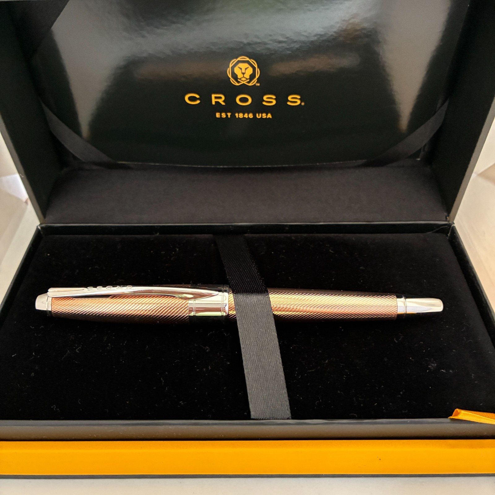 Cross apogee Sterling Silver Rose Gold Fountain Pen - 18kt Gold Nib