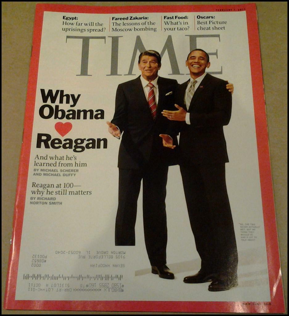 2/7/2011 Time Magazine Barack Obama Ronald Reagan Egypt