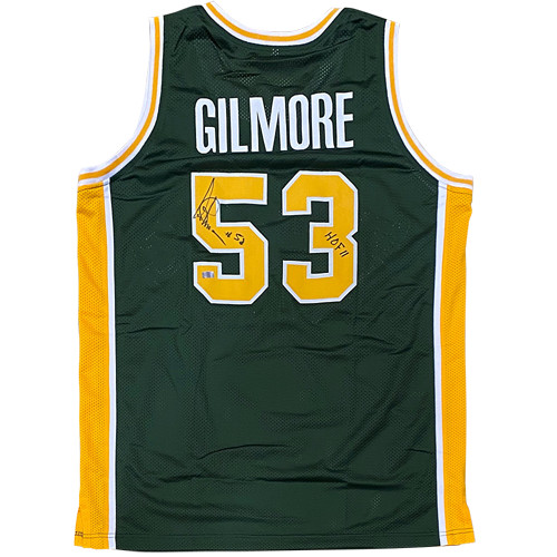 Artis Gilmore Autographed Jacksonville University (Green #53) Custom Jersey w/ H