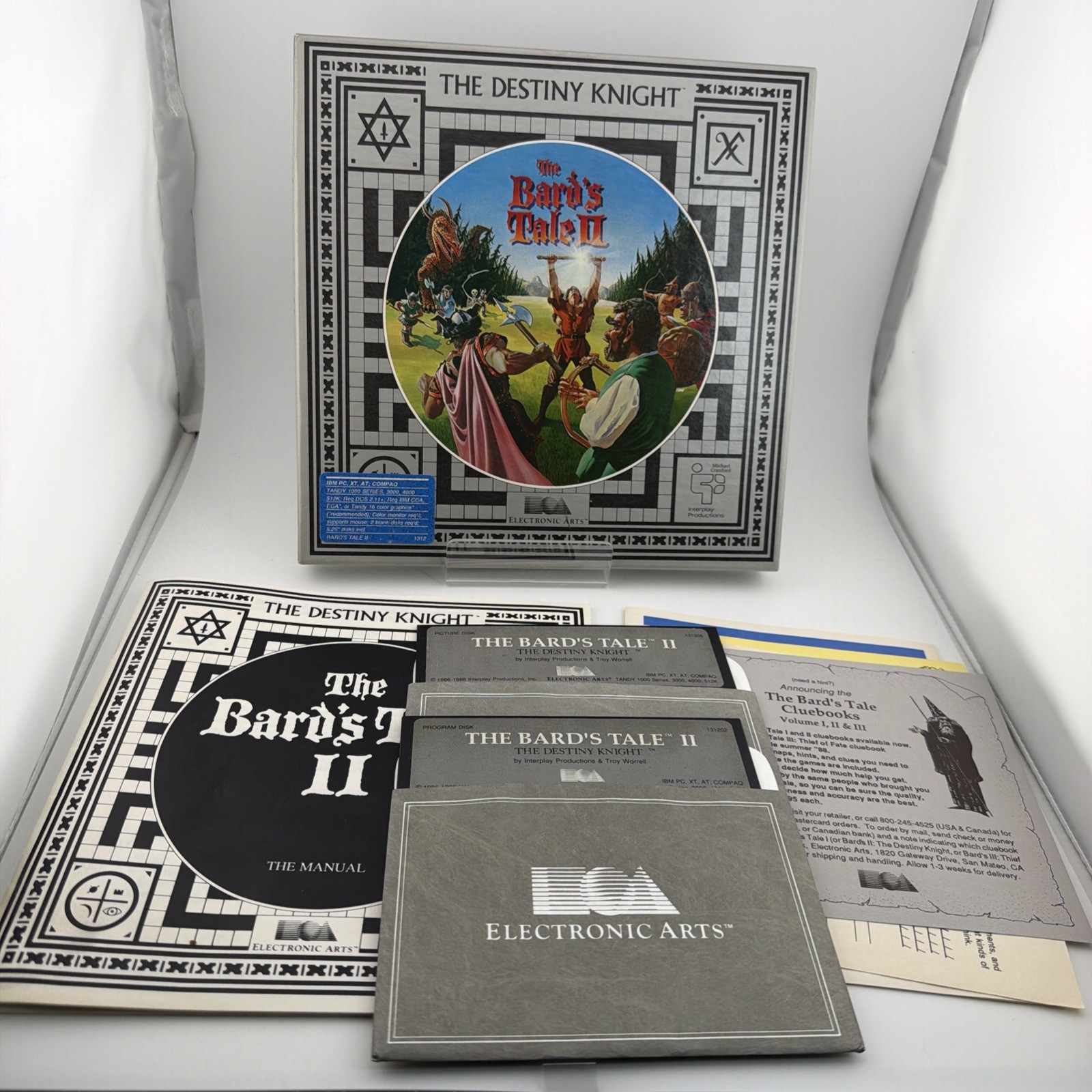 Bard's Tale II: The Destiny Knight (PC, 1986) Complete In Box