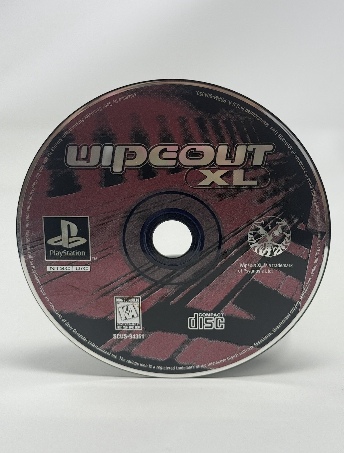 Wipeout XL PS1 PlayStation 1 Pristine Disc Only Authentic Guaranteed to Work