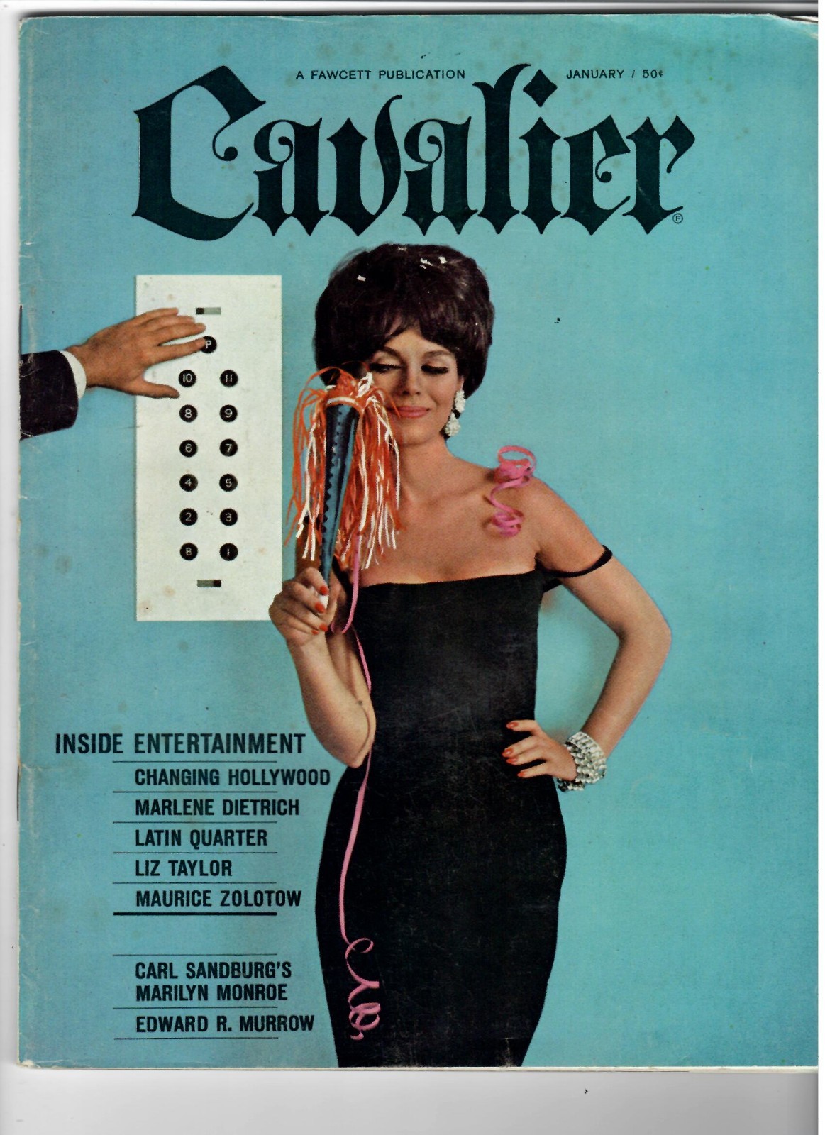 CAVALIER Men\'s Magazine Jan. 1963 Figure Models, Fiction, Humor \