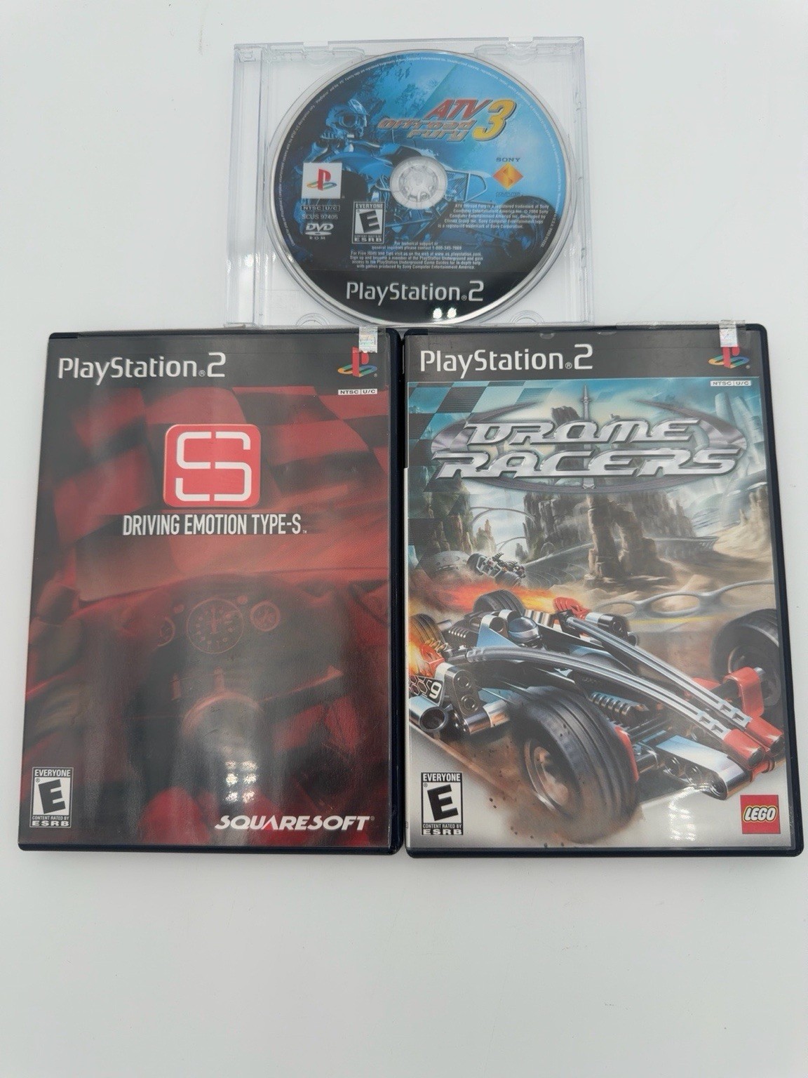 PS2 Racing Game Lot Driving Emotion Type-S LEGO Drome Racers ATV Offroad Fury 3