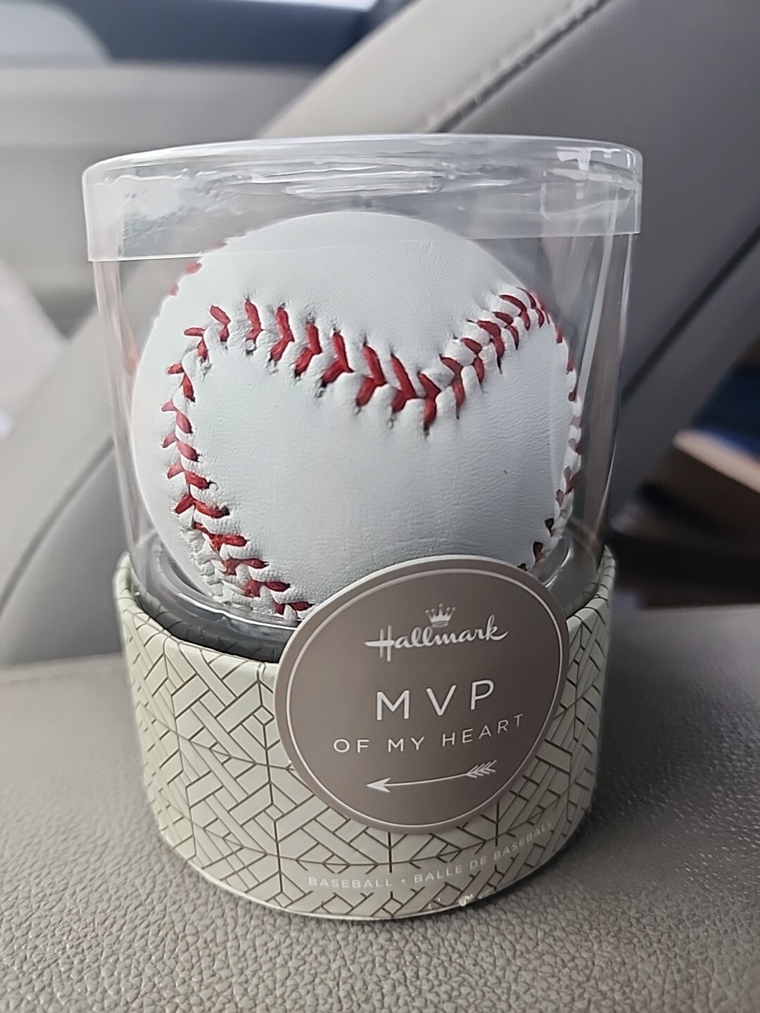 Hallmark MVP OF MY HEART Stitched BASEBALL Valentines Day Gift NEW IN BOX