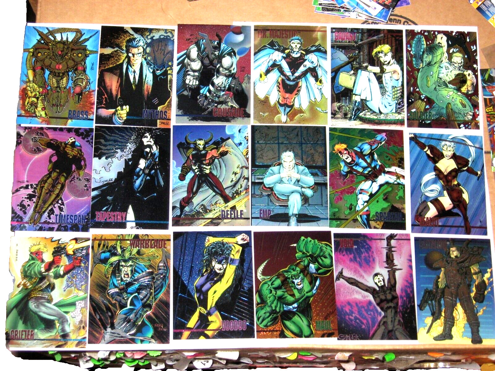 1994 WILDSTORM SET 1 BASE 100 CARD SET WILDCATS GEN13 DC JIM LEE Campbell