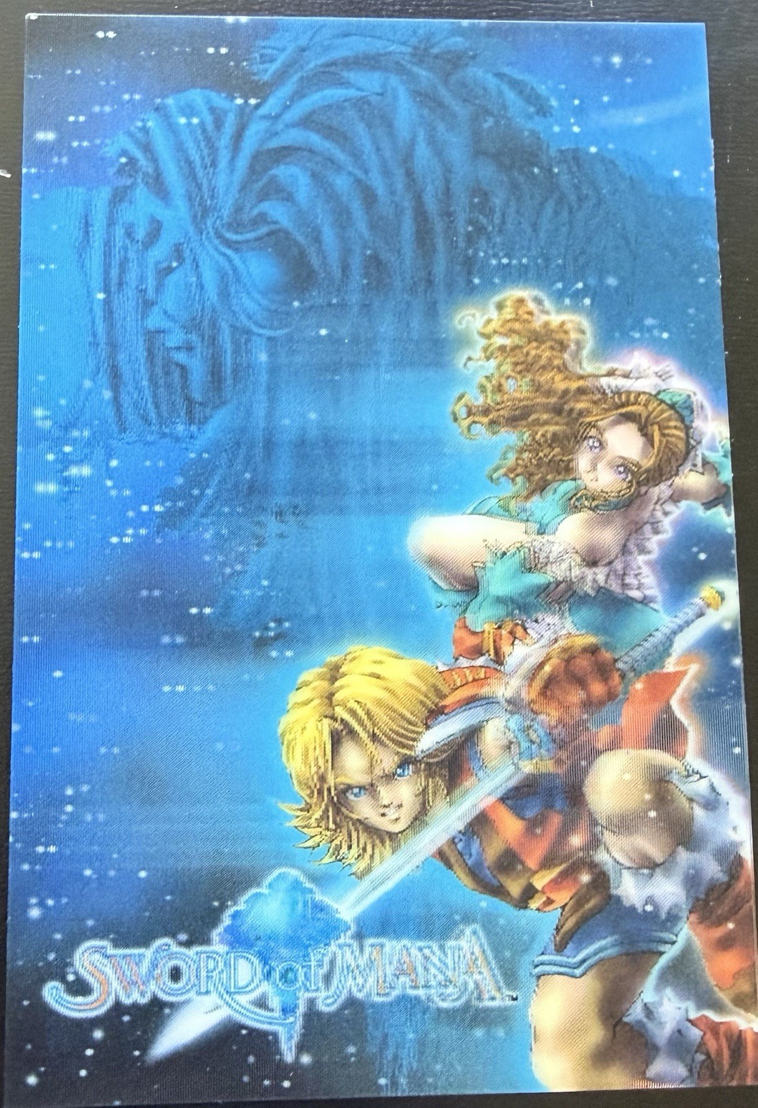 RARE 3D POSTCARD SWORD OF MANA GAMEBOY ADVANCE