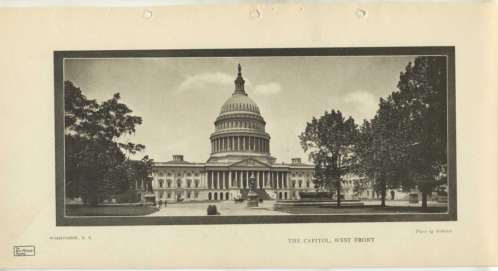 1907 West Front of the US Capitol Building - 6x12 Vintage Printed Photo