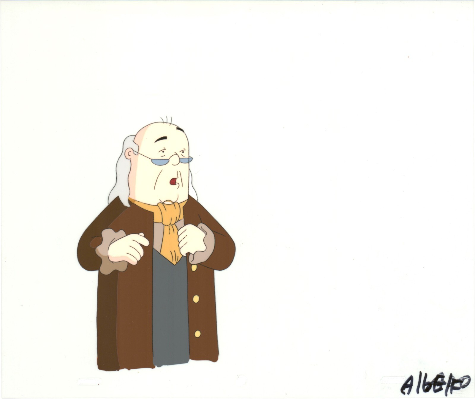 Dilbert Ben Franklin Production Animation Cel n Draw Scott Adams 1999-2000 B430