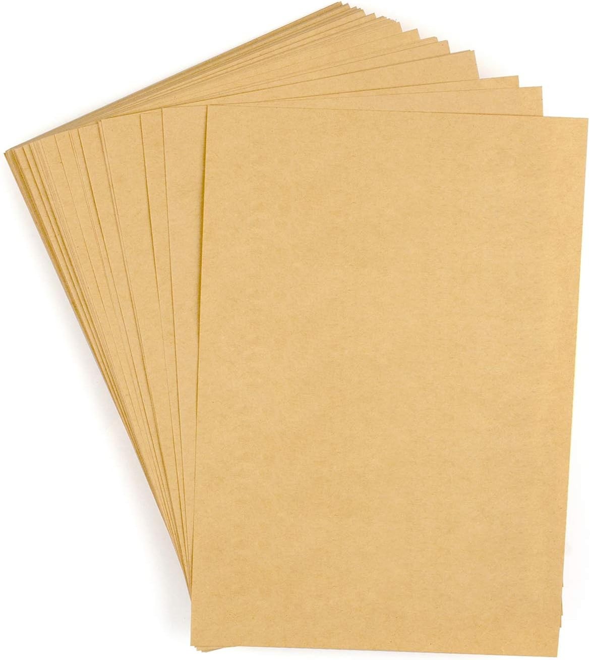100 Sheets Vintage Kraft Stationary Paper 5.71 X 8.27 Inch, A5 Size 120Gsm Lined