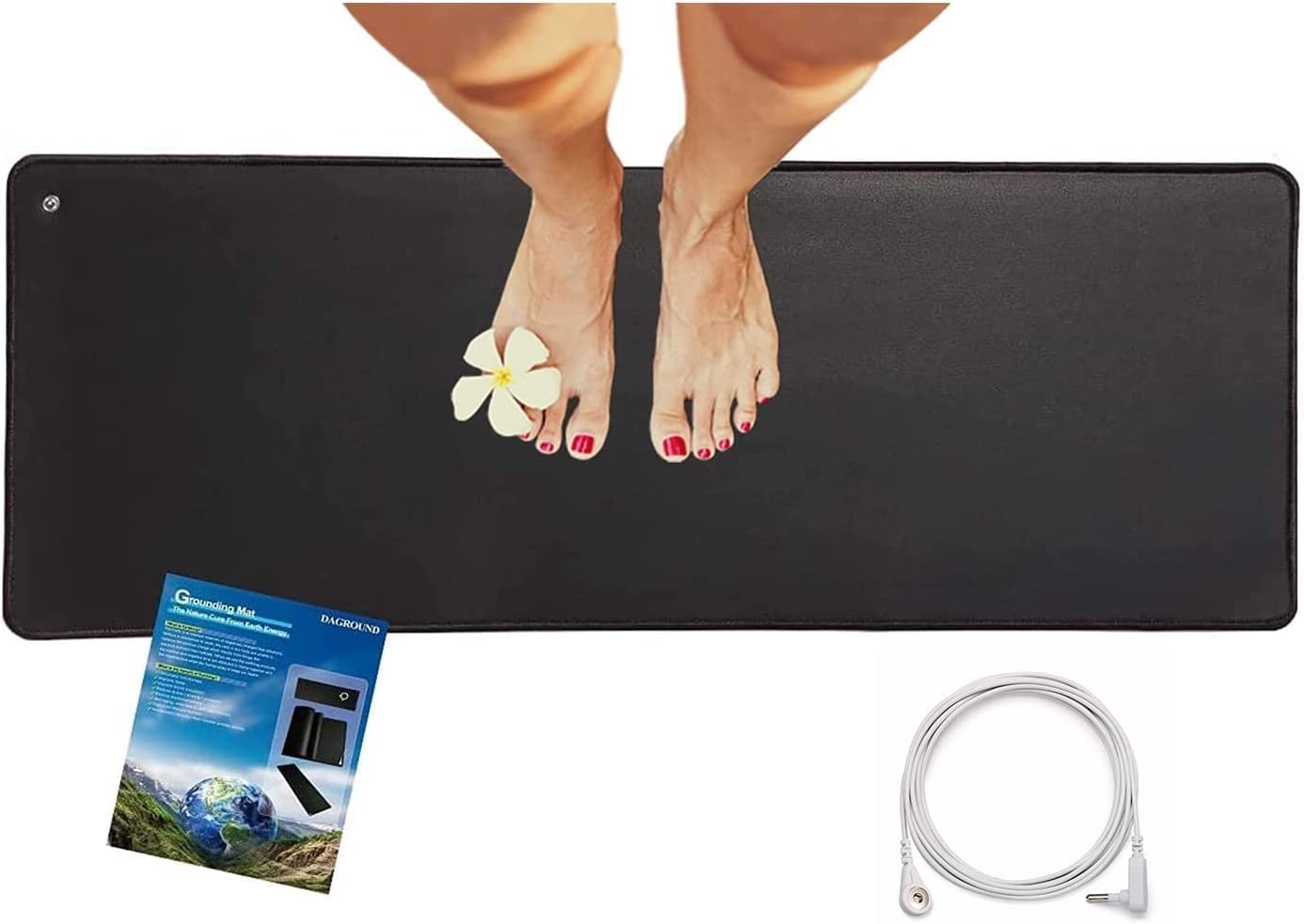 NIULAFR Grounding Mat Plus Grounding Cord. Grounded Foot Therapy, Grounding