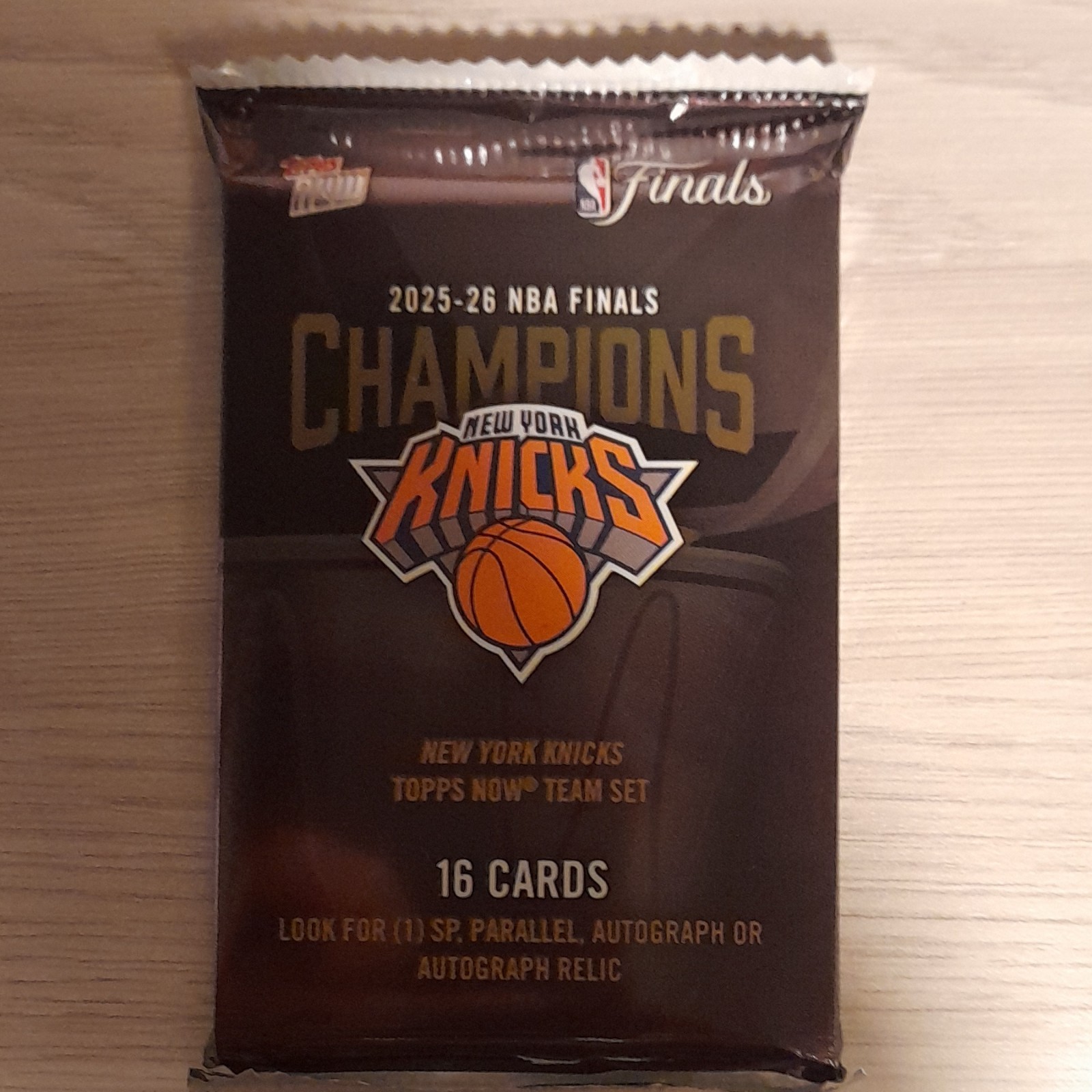 Topps Now Team Set New York Knicks NBA Finals 2025-26 Booster 16 Cards