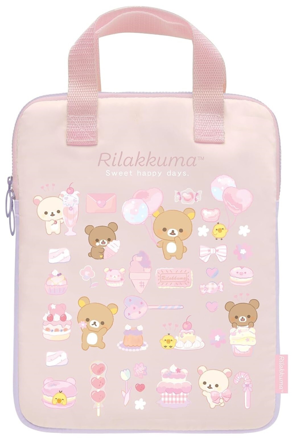 San-X Rilakkuma Happy School Tablet PC Case Sleeve Cover Plush Carrying Bag iPad