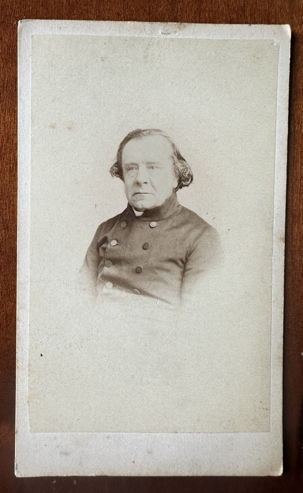 RARE 1860S CDV PHOTO SAMUEL WILBERFORCE - SOAPY SAM FOE OF CHARLES DARWIN