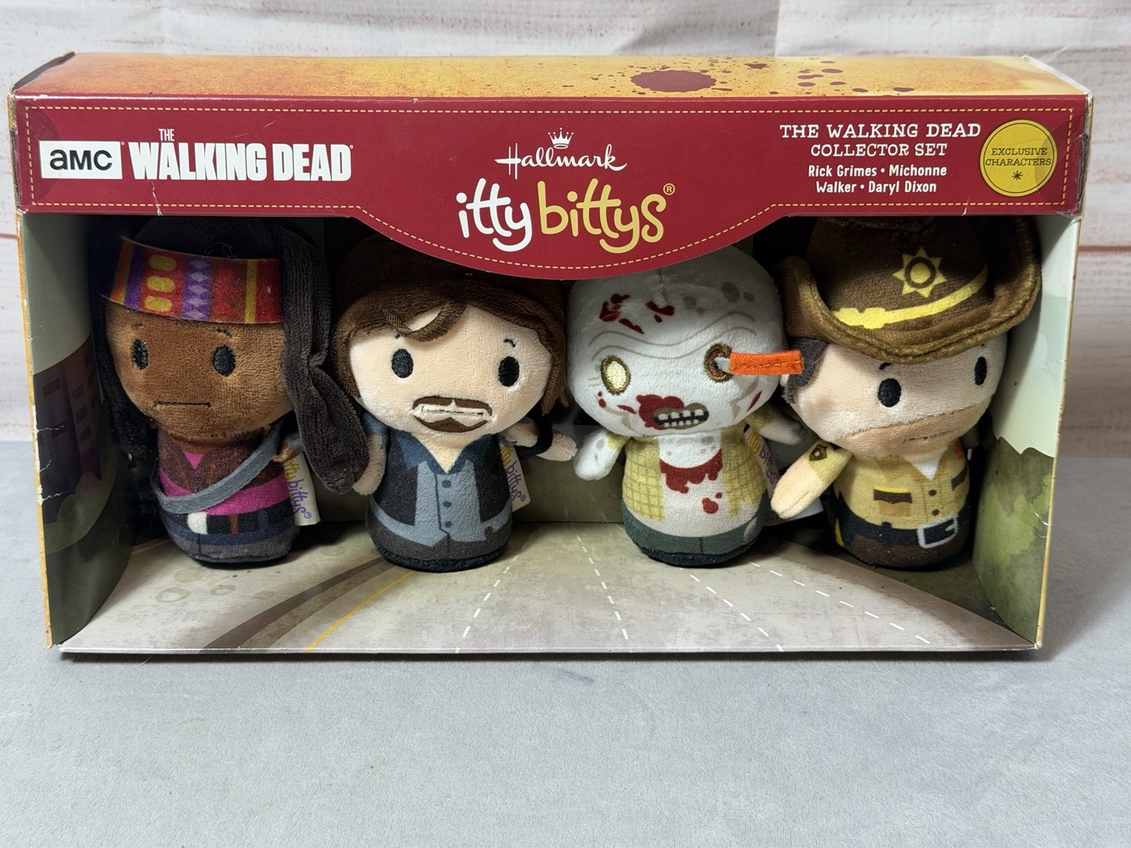 Hallmark Itty Bittys AMC Limited Edition The Walking Dead Collector Set-NIB