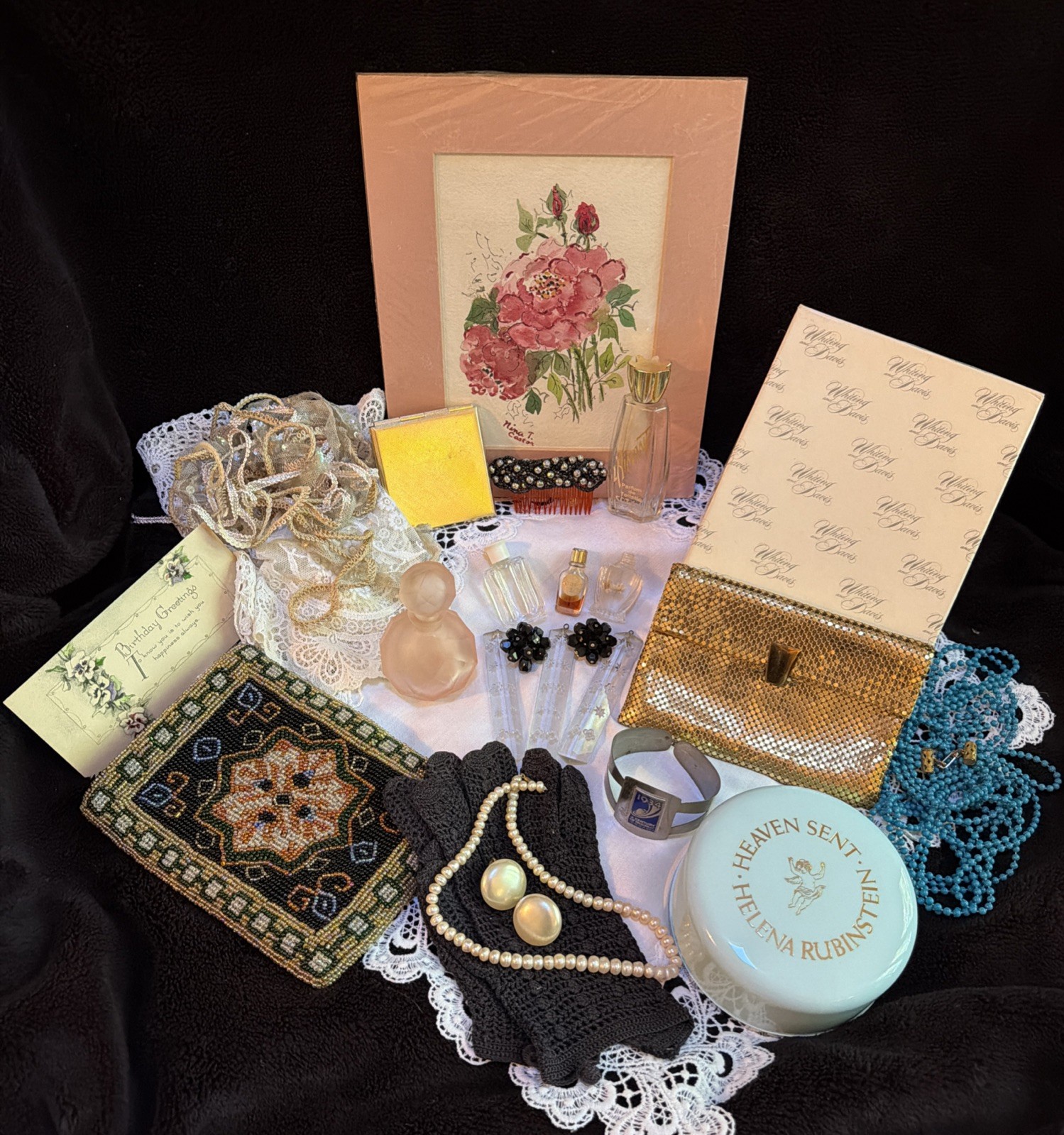 Lot (25) Vintage Ladies Dresser Vanity Items