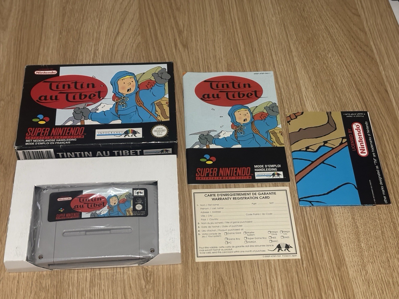 Tintin In Tibet - PAL SNES Super Nintendo - Boxed Complete CIB in Ex. Condition