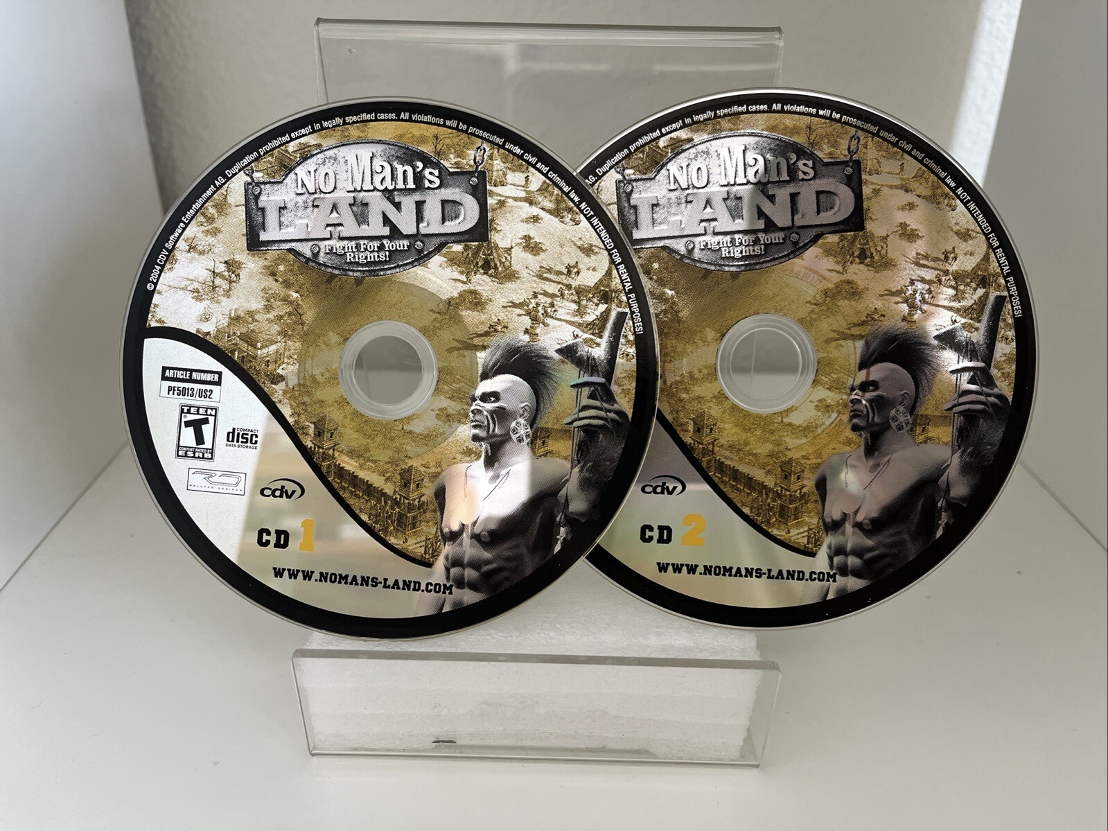 No Mans Land Fight For Your Rights PC Game DISCs ONLY