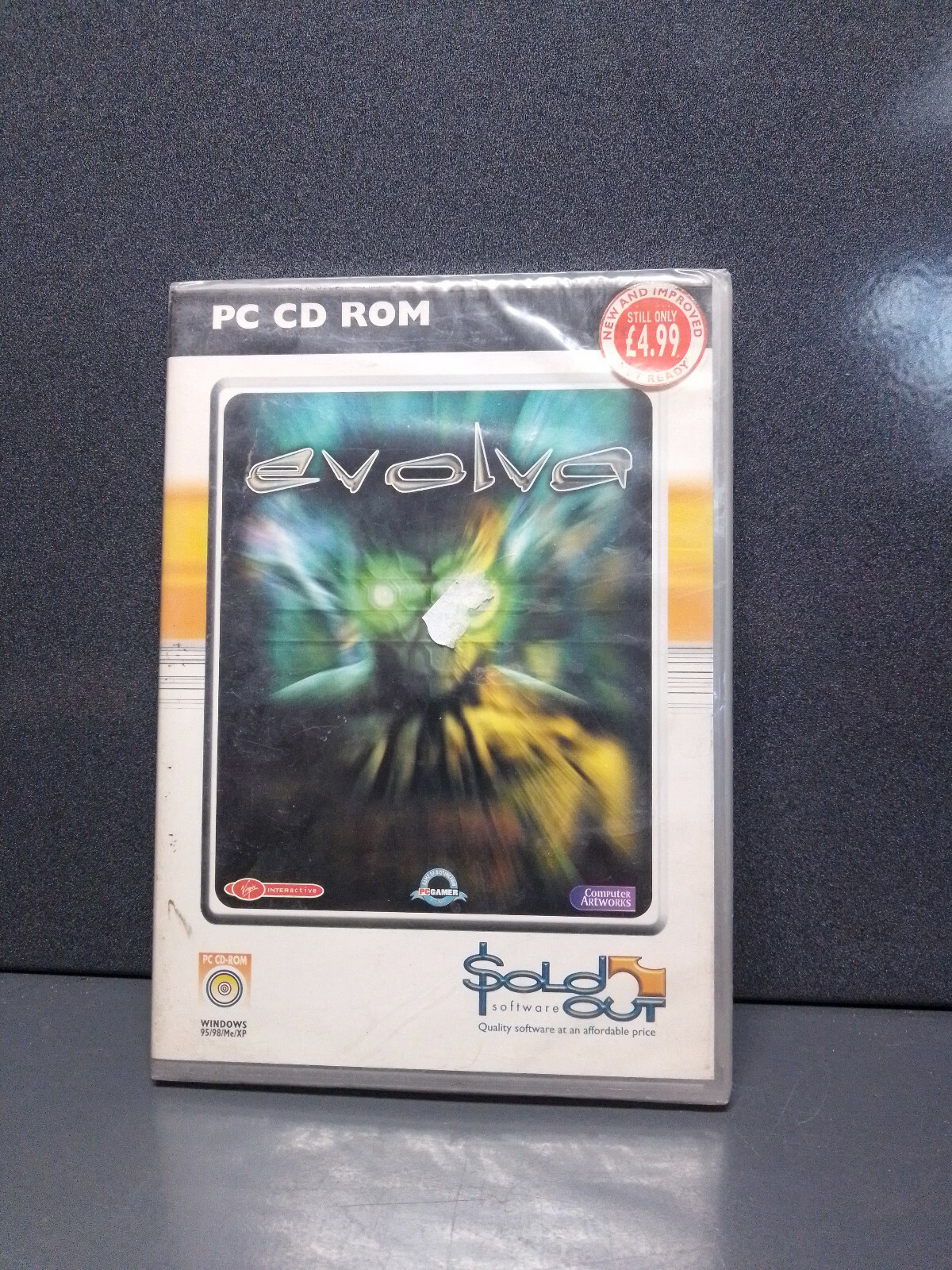 Brand new sealed PC cd-rom Evolva by Virgin Interactive for Windows 95 98 xp me