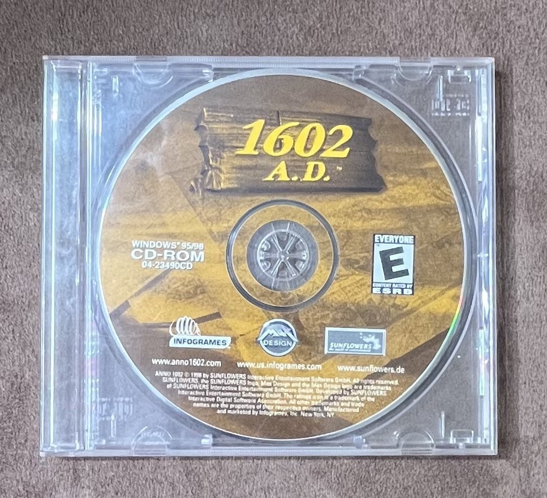 1602 A.D. Infogrames CD-ROM (PC, 2001)