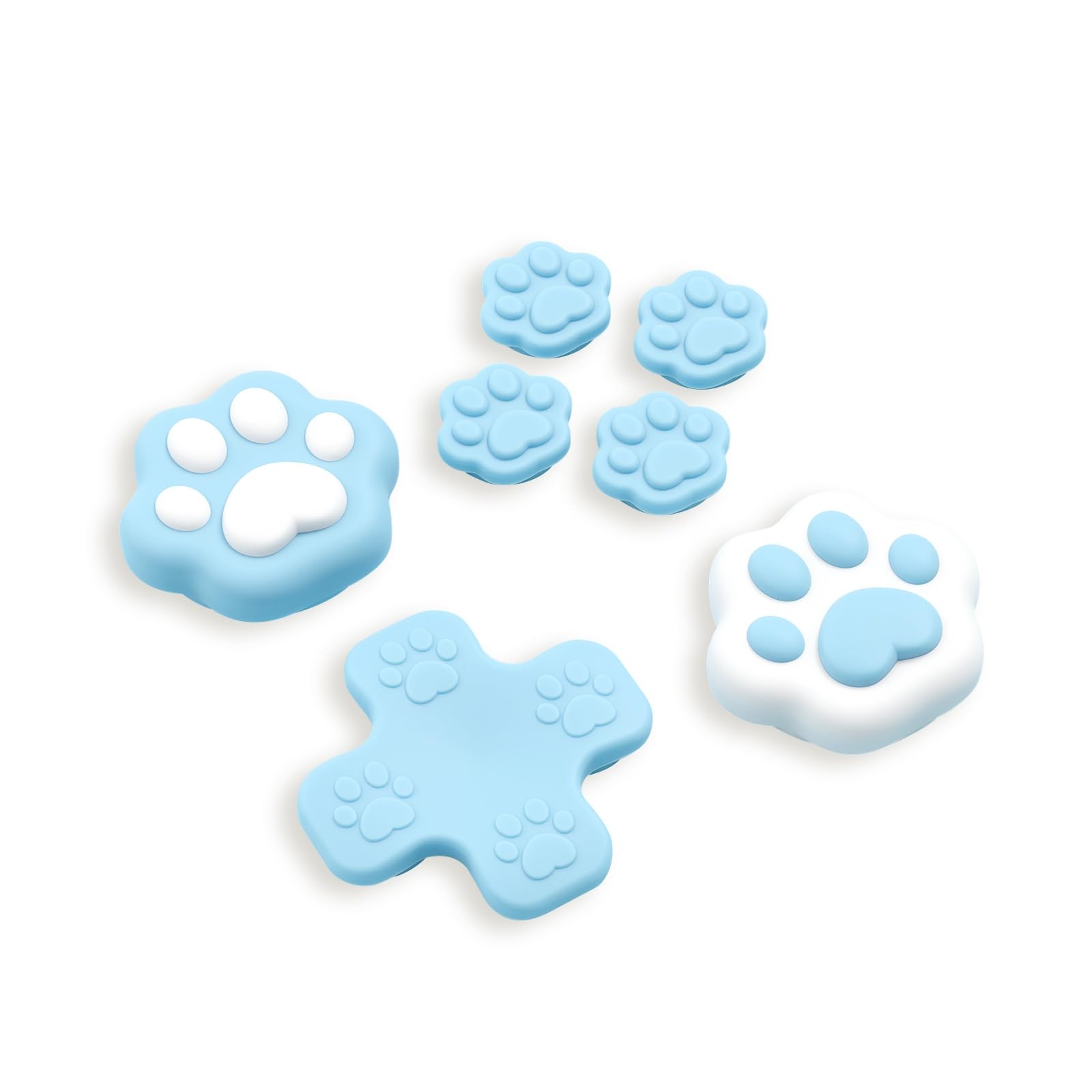 Geekshare Switch 2 Joy-Con Directional Key Covers, Thumb Grip Caps, Silicone Pr_