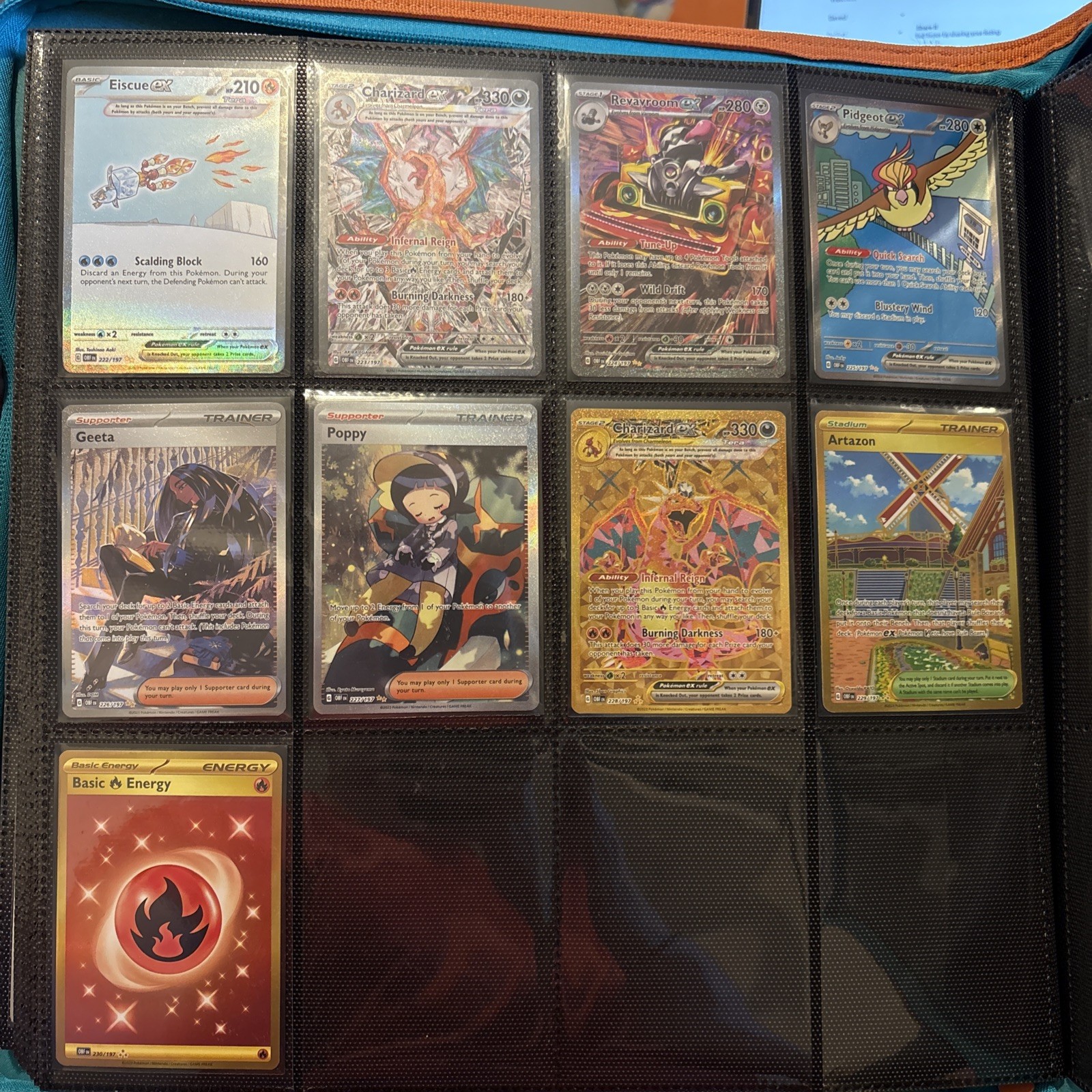 2023 Pokemon SV Obsidian Flames Complete Master Set Vault X SV3 Binder