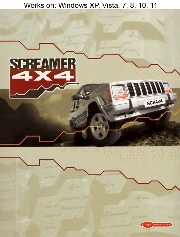 Screamer 4x4 PC Game 2000 Virgin Interactive Windows 10 11