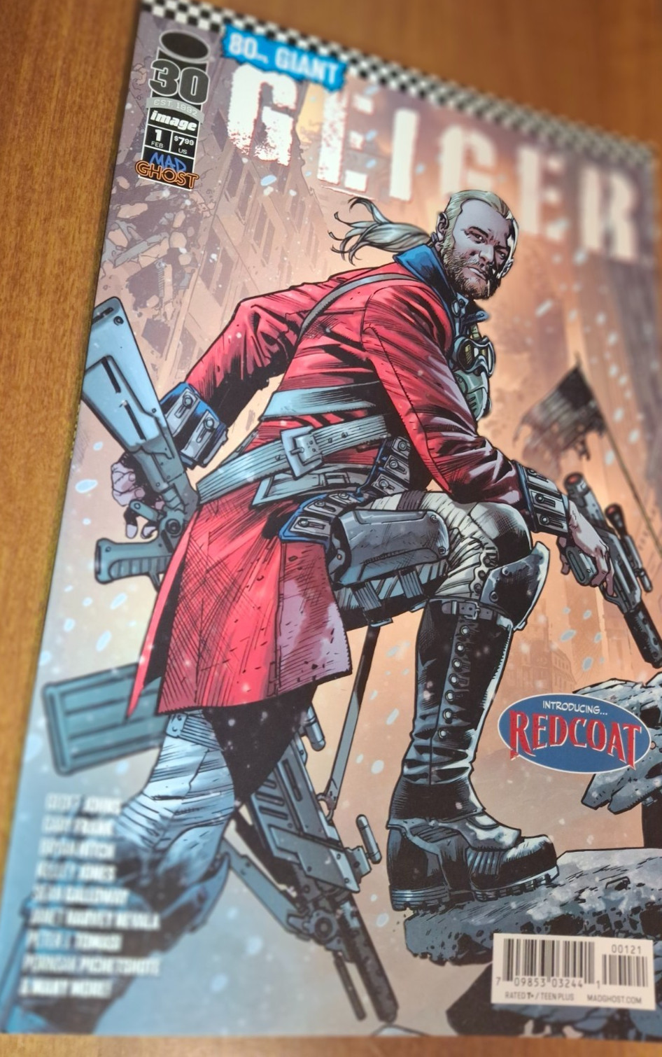 GEIGER 80PG GIANT #1 1ST APP RED COAT VARIANT RED COAT COVER EDITION