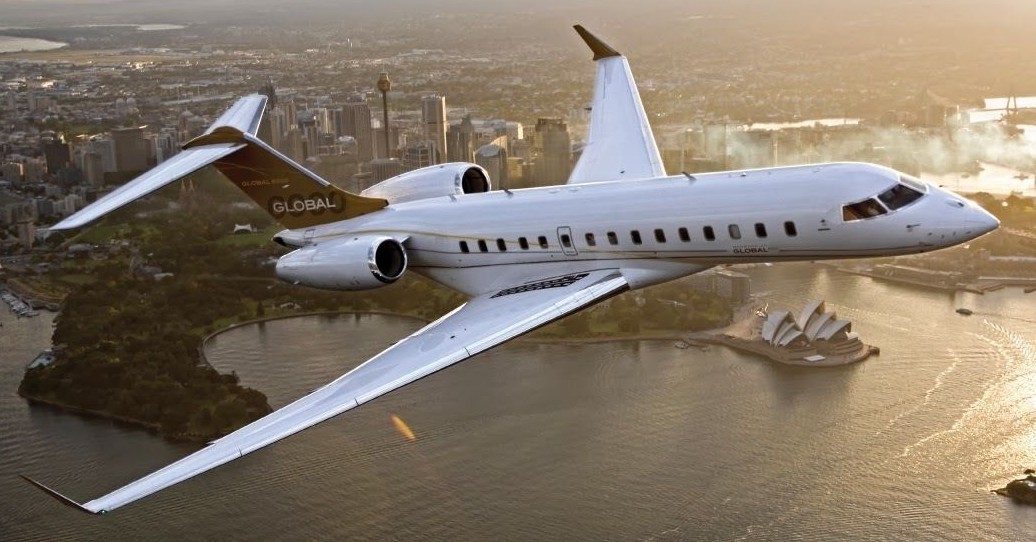 BD-8000 Global Business Jet Airplane Wood Model Replica Large 