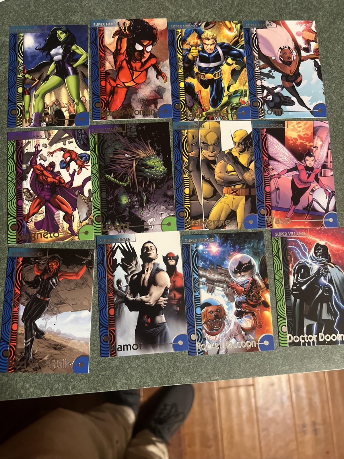 2013 Fleer Retro Marvel -12 Card Lot, Dr. Doom, Wolverine & Ect..See Pics￼