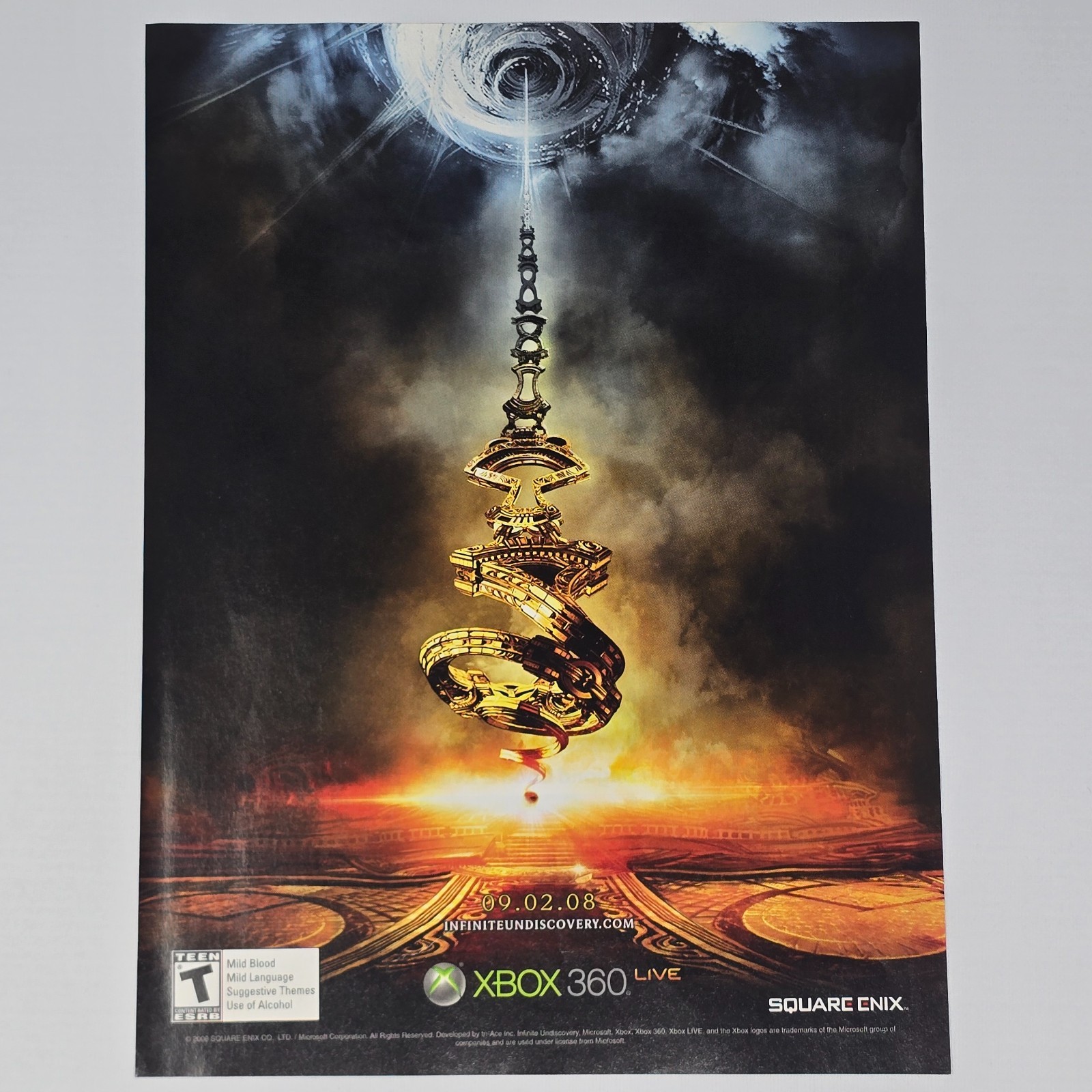 Infinite Undiscovery Xbox 360 Live Print Ad/Poster