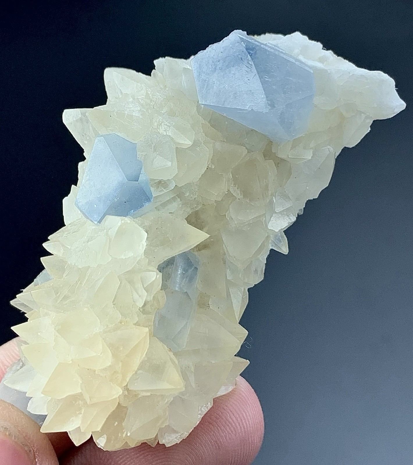 231  Carat Natural Blue Celestine Crystal Specimen From Afghanistan