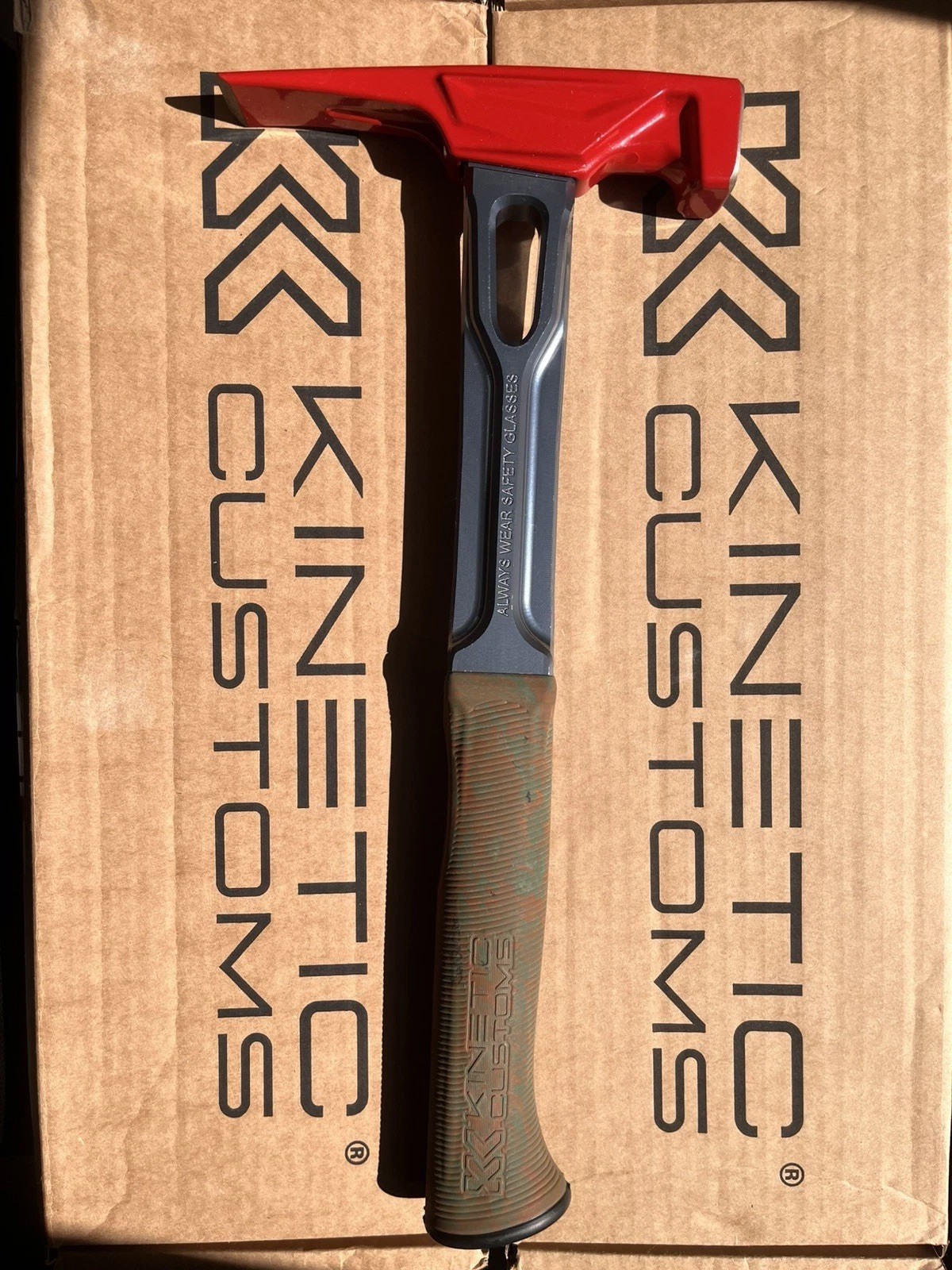Kinetic Customs 14” Aluminum Raptor Red 18oz Brick Head