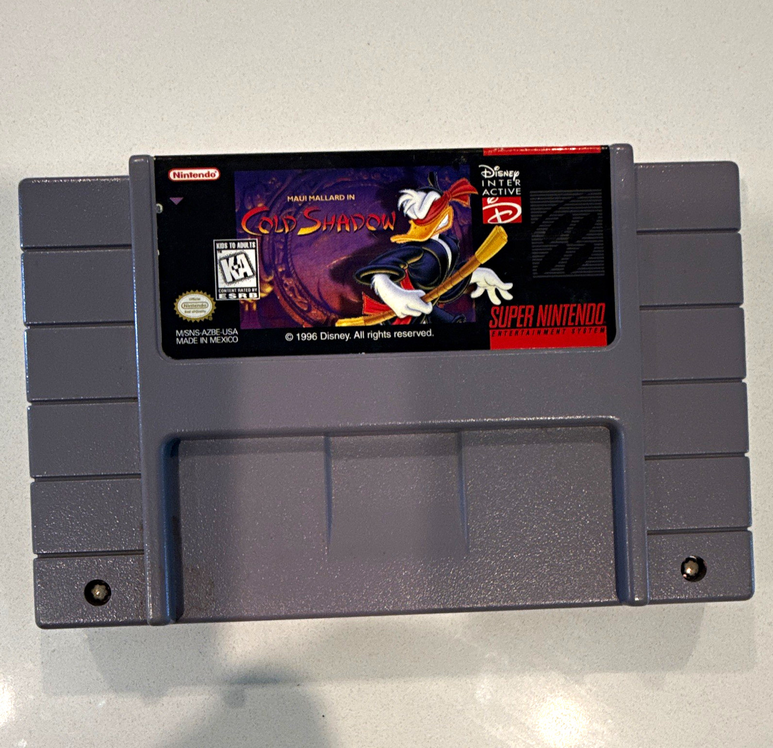 Disney Interactive Maui Mallard in Cold Shadow SNES Cartridge NTSC-U/C 1996