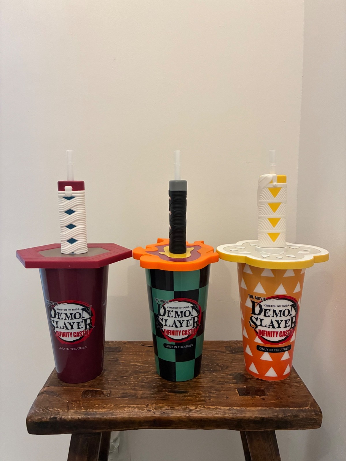 Demon Slayer: Infinity Castle AMC Theatres Movie Cups (Giyu, Tanjiro, Zenitsu)