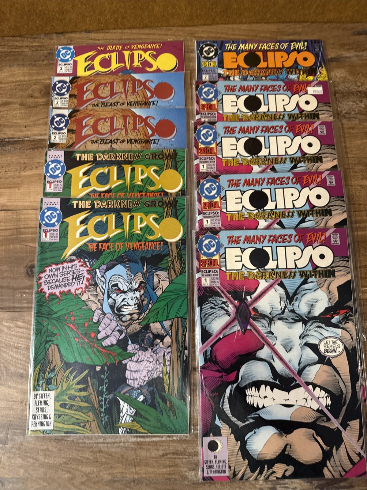 Eclipso The Darkness Within 1-2 the face of vengeance beast blade lot of 9