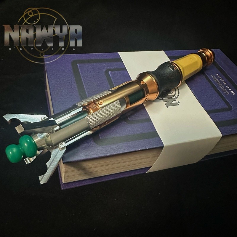 Doctor Who 12th Metal Scalable Sonic Screwdriver LED Prop Cosplay Toy Replica