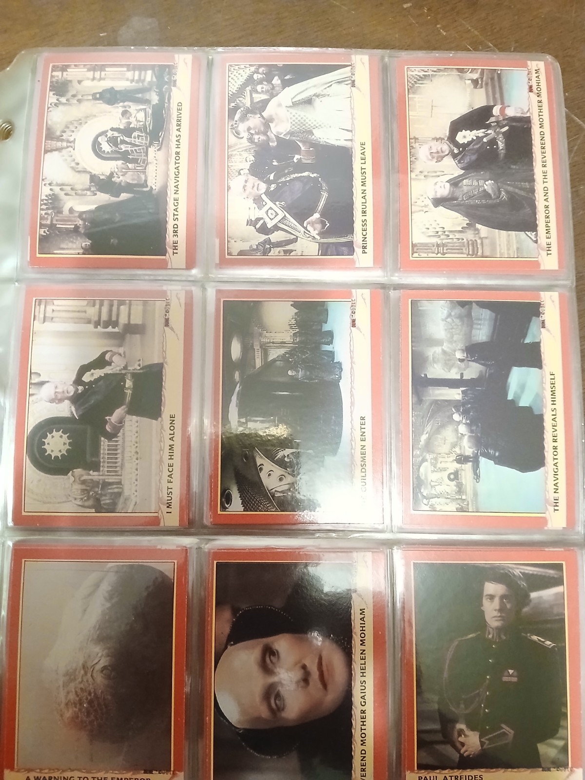 DUNE Movie 1984 Fleer Trading Card Complete 132 Base Set Lynch Frank Herbert