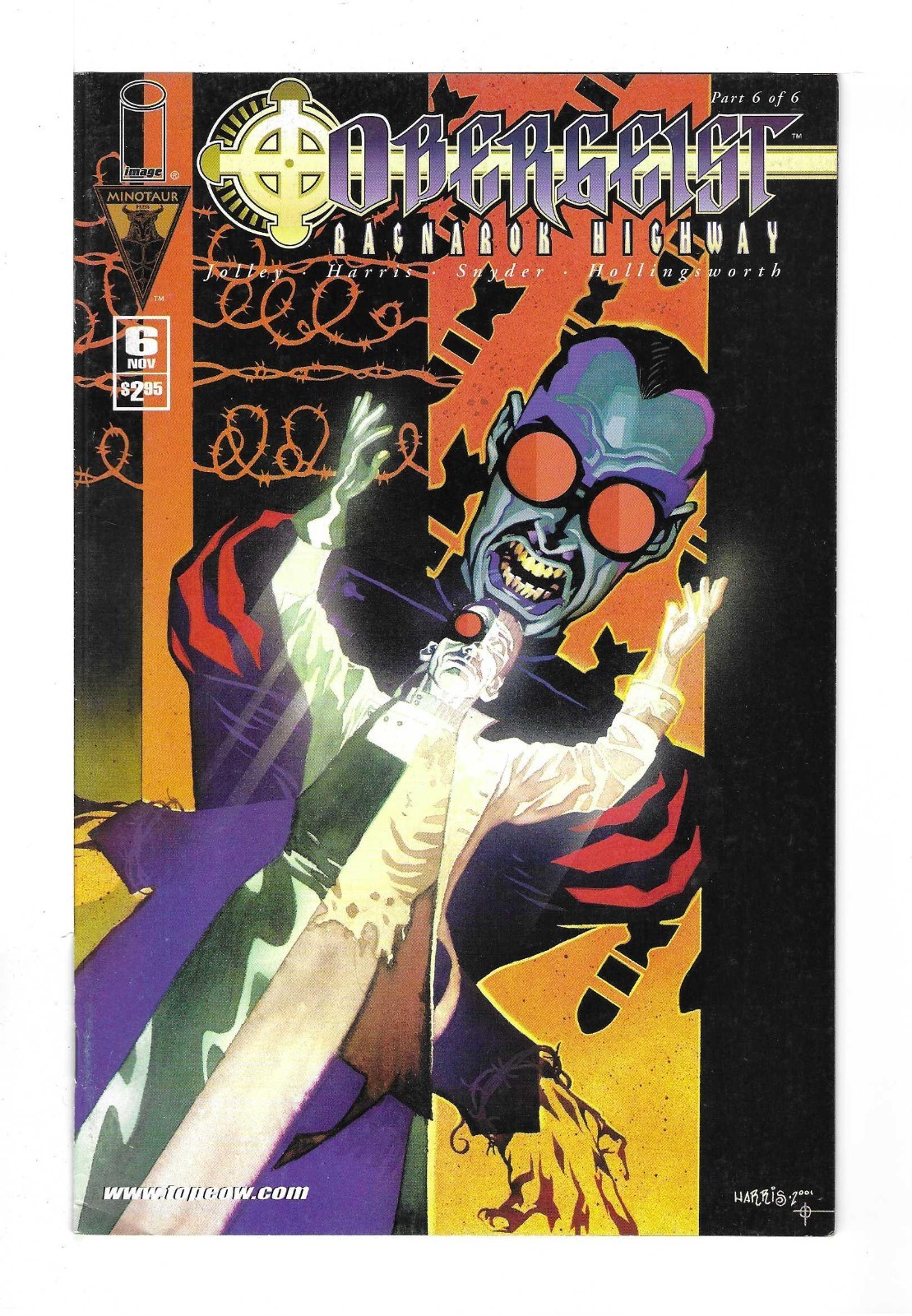 OBERGEIST: RAGNAROK HIGHWAY #6 --- TONY HARRIS HI-GRADE Image 2001 NM-