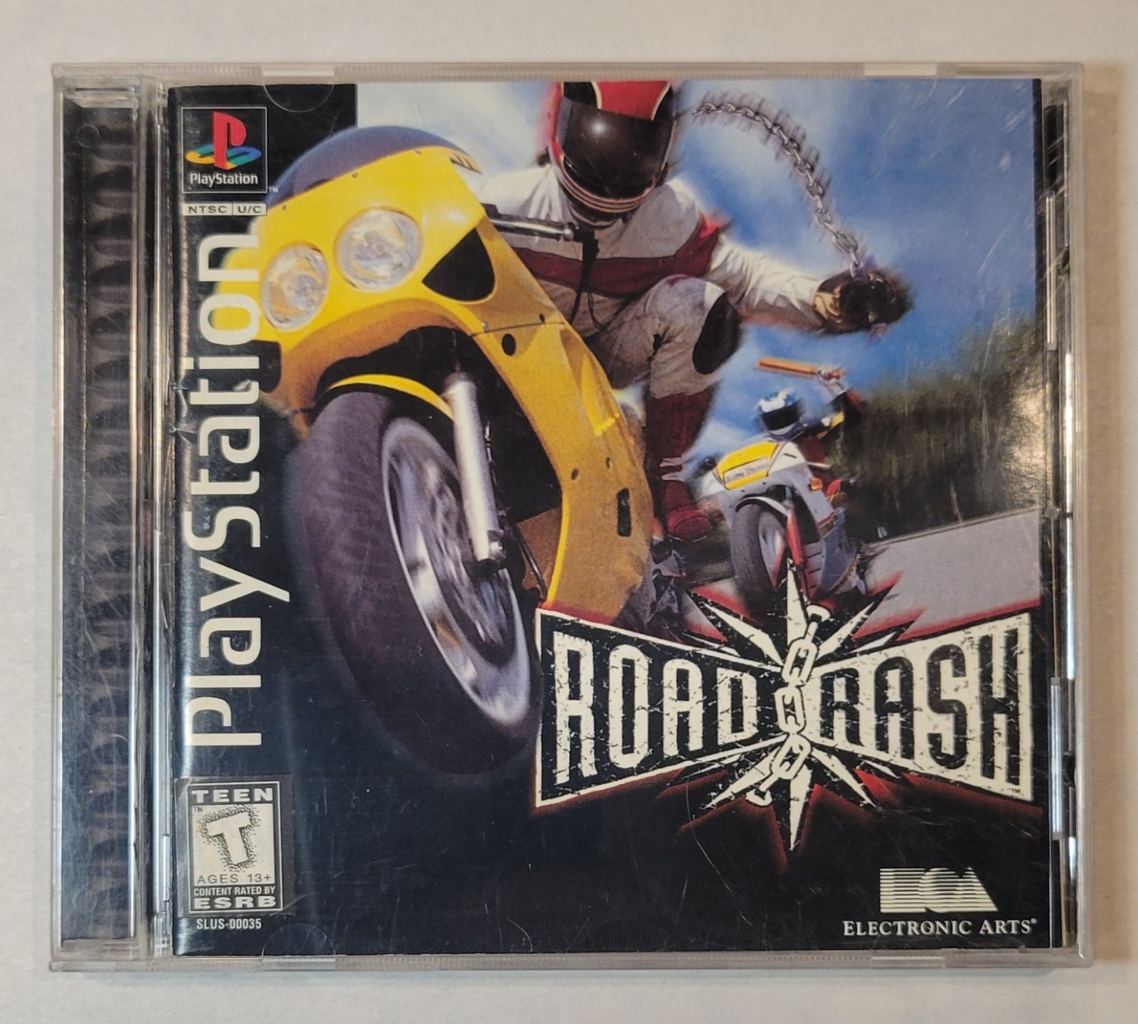 1995 Road Rash Sony PlayStation 1 PS1 Video Game Complete w/ Manual CIB Tested