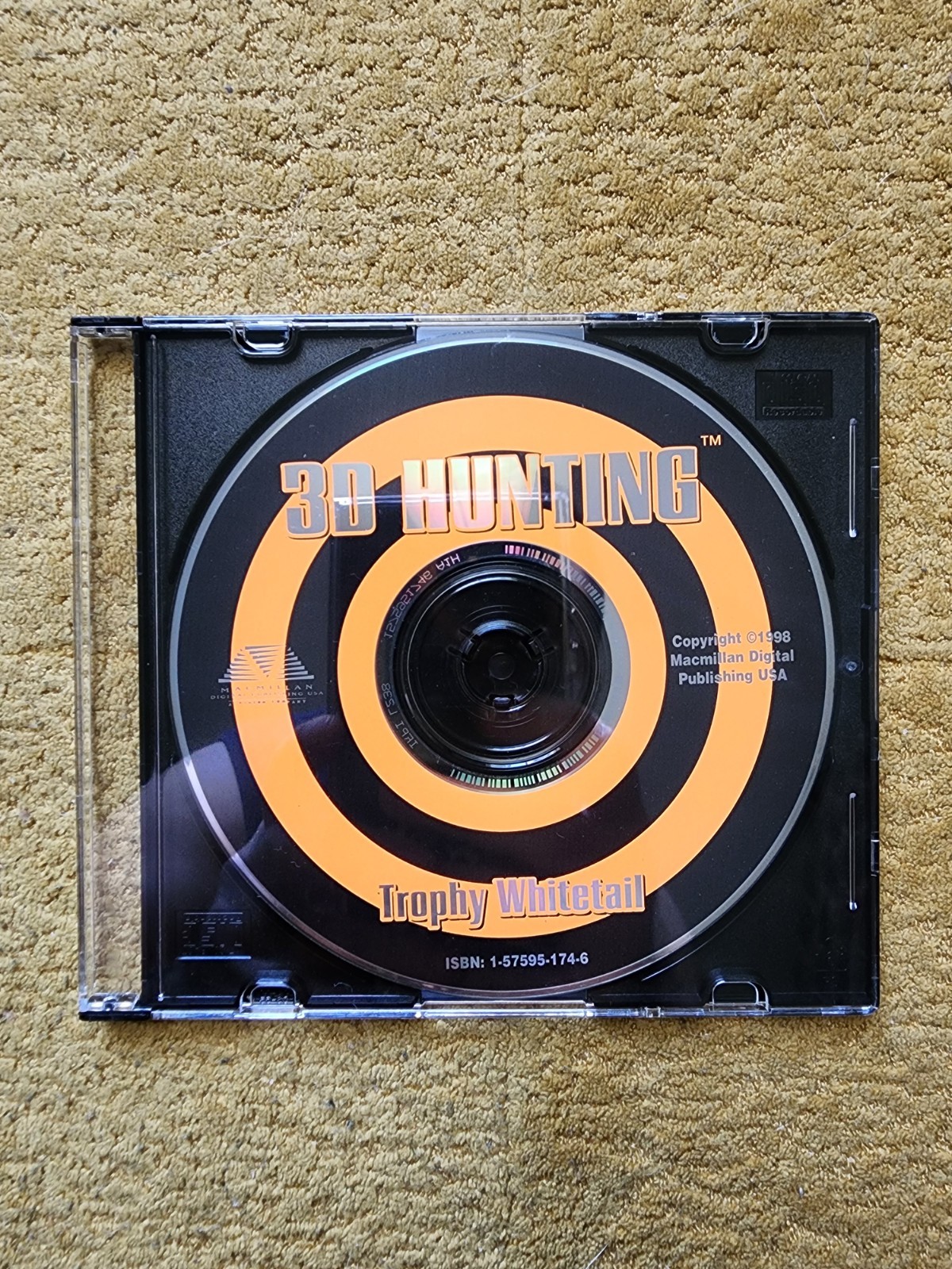3D Hunting Trophy Whitetail Game (PC CD-ROM, 1999) Windows 95 Vintage DISC ONLY 