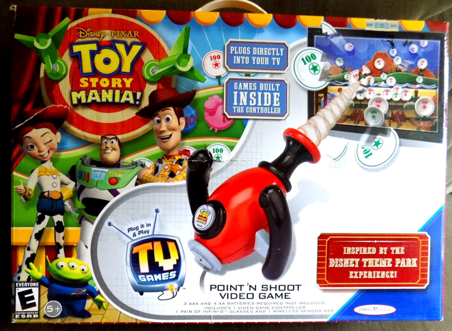 Disney Pixar Toy Story Mania Point \'n Shoot Video Game- New - 