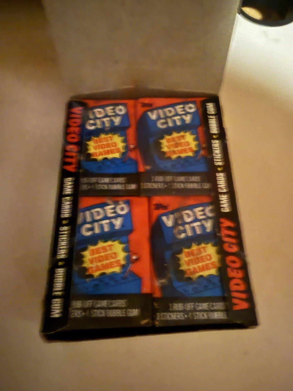 1983 Topps Video City Unopened Wax Pack Complete Box-36 ct